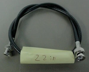 Belden RG59U RG59 E34972 Cable BNC Male RF Connector 22 INCH Shielded Coaxial - Picture 1 of 5