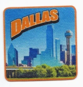 DALLAS Iron On Printed Patch Texas - Picture 1 of 1