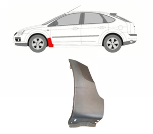 Panel de reparación de óxido/izquierdo parte inferior del ala delantera Ford Focus 2004-2013 ala delantera - Imagen 1 de 7