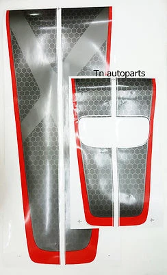 JUEGO CALCOMANÍA ADHESIVA CAPÓ MALETERO ESTILO SERIE X GRIS PARA CAMIÓN ISUZU D-MAX 12-15 V.2 Foto 1 de 3