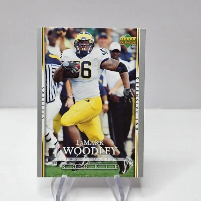LaMarr Woodley 2007 Upper Deck First Edition #113 Rookie Football Card - Image 1 of 2