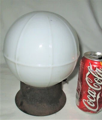 ANTIGUO RETRO HOGAR ARQUITECTÓNICO VIDRIO LECHE LÁMPARA DE TECHO GLOBO ARTE ACCESORIO Foto 1 de 4