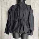 Helly Hansen Jacket Men Size S Black Windbreaker Hood Long Sleeve Outdoor Stain