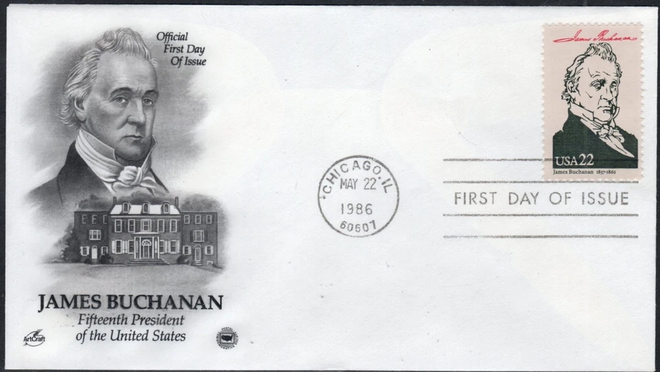 US Scott #2217f "James Buchanan", FDC - Image 1 of 1