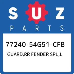 77240-54G51-CFB Suzuki Guard,rr fender spl,l 7724054G51CFB, New Genuine OEM Part - Picture 1 of 1