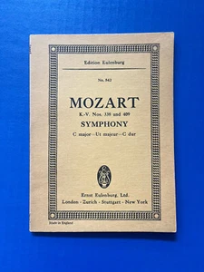 Mozart - Symphony No. 34 in C w/ Minuet - Eulenburg Miniature Score PB Very Fine - Picture 1 of 8