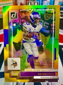 2022 Dalvin Cook Panini Donruss Gold Holo Press Proof Premium #107 - Picture 1 of 2
