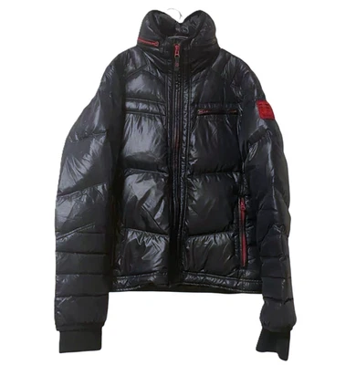 DIESEL Riders Thick Down Jacket Navy Hooded Excellent Men's Size XL - Image 1 of 4