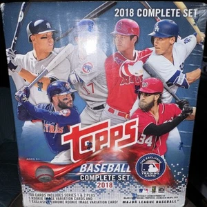 2018 TOPPS BASEBALL FACTORY SEALED COMPLETE SET SERIES 1 & 2 + 5 RC'S & 1 RELIC - Picture 1 of 5