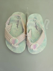Girls Cat & Jack sandals girls Pink & Shawn Shell, Size 5/6 (S) - Picture 1 of 4
