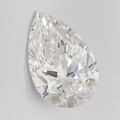 Lab Grown 2.02 Ct PEAR Cut IGI Certified CVD Diamond F Color VS2 WITH FREE SHIP. - Image 1 of 4