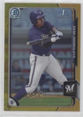 2015 Bowman Draft Chrome Gold Refractor /50 Demi Orimoloye #5 - Image 1 of 2