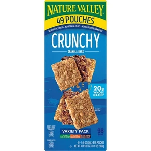 Nature Valley Nut Bar Variety Pack 1.5 oz. 49 Bars/Box (GEM44136) GEM12915 - Picture 1 of 5