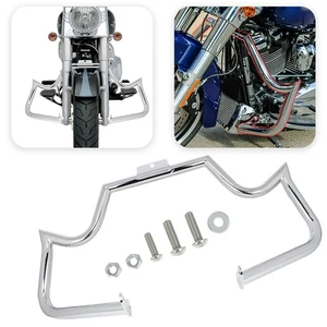 Protector de motor barra de choque de acero apto para Harley Softail FL Fatboy Slim 2000-2017 - Imagen 1 de 13