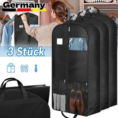 3 Stk Kleidersäcke Kleidersack Kleiderhülle Kleiderschutz Schutzhülle 110x60cm - Bild 1 von 4