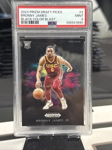 2024 Prizm Draft Picks Bronny James Jr Color Blast Psa 9 Low Pop! - Picture 1 of 2