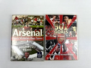 Arsenal: 501 Goals & Classic Victories Over Spurs & The Highbury Years 2 DVD's - Picture 1 of 5