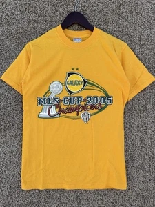 Vintage LA Los Angeles Galaxy 2005 MLS Cup T Shirt Locker Room Authentic Sz S - Picture 1 of 8
