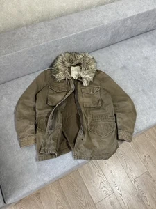 Vintage Denim Supply Ralph Lauren military Y2K fur jacket If Six Was Nine Style - Picture 1 of 16