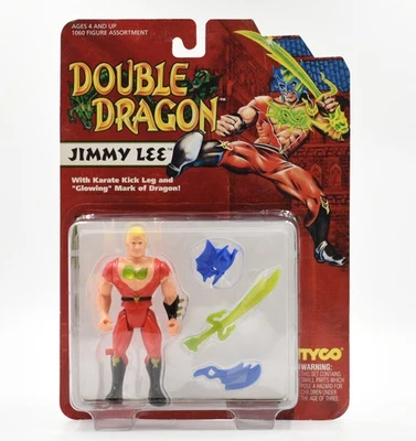 TYCO 1993 - Double Dragon - Jimmy Lee (Karate Kick Leg) Action Figure - image 1 of 4