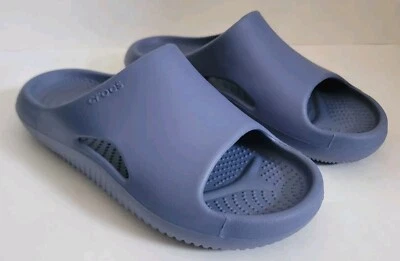 New Crocs Unisex-Adult Mellow Recovery Slides Sandal Bijou Blue 208392 M 9 W 11 - Image 1 of 3