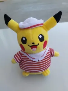 Pikachu Sailor Suit Plush Red And White 18cm Pokémon Character Toy - Picture 1 of 13