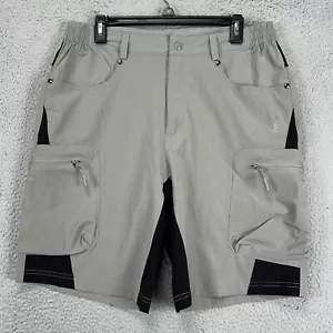 TACVASEN Tactical Cargo Shorts Mens 34 Grey Black Nylon Blend Outdoor Sports NEW - Picture 1 of 8