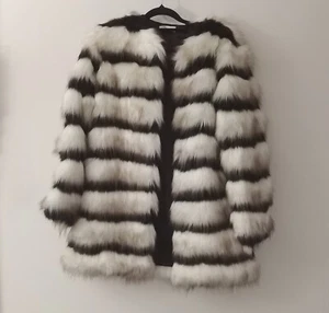 Wayne Cooper Womens Faux Fur Coat Size 8-10 Equivalent - Picture 1 of 11