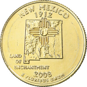[#369474] Coin, United States, New Mexico, Quarter, 2008, U.S. Mint, Dahlonega, 