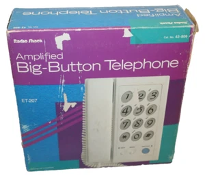 Vintage Radio Shack große Nummer Großtastentelefon Modell 43-806 GETESTET FUNKTIONIERT - Bild 1 von 13
