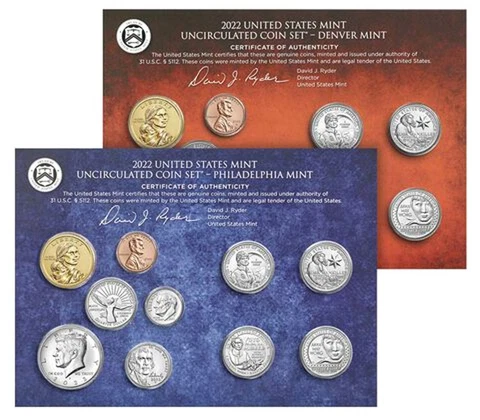 2022 U. S. MINT SET Cover