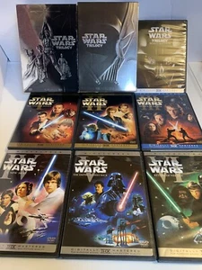 STAR WARS I, II, III and IV, V, VI Trilogy Box Set (6-Movies) with inserts - Picture 1 of 4