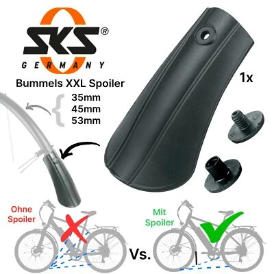 SKS Spoiler XL lang Fahrrad EBike Spritzschutz Bluemels Schutzblech Verlängerung