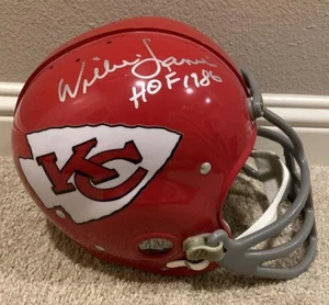 Willie Lanier Signed F/S RK Suspension Helmet JSA Certified W156339 Chiefs HOF - Picture 1 of 9