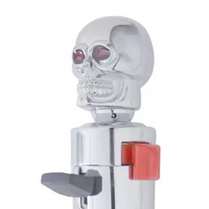 Chrome Skull Head 13/18 Gearshift Knob - Picture 1 of 4