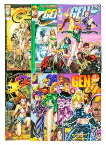 Gen 13 #1-4,6,7 (1995 Image) Brandon Choi & J. Scott Campbell, Include Cards NM-
