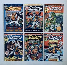DOC SAVAGE: THE MAN OF BRONZE, Set, #1, 2, 4-8 (1972), Marvel Series, Most NM