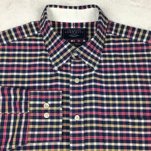 Charles Tyrwhitt camicia uomo grande multicolore quadri tessuto Oxford vestibilità classica - Foto 1 di 10