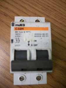  Circuit Breaker, Multi9 C32H 2A 2 Pole, 380 V, Used  - Picture 1 of 3