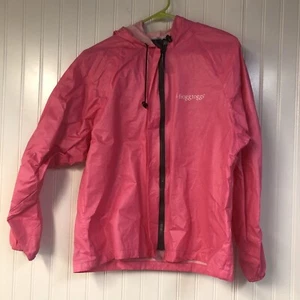 Frogg Toggs Outerwear Women M Medium Pink Full Zip Hooded Rain Jacket - Picture 1 of 3