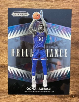Ochai Agbaji #BR-OA 2022 Panini Draft Picks Brilliance Prizm - Image 1 of 2