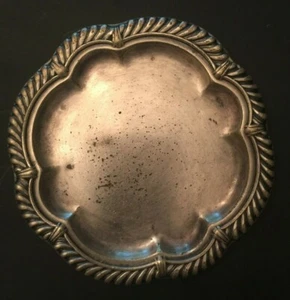 Gorham Co. 050 Silber S. The Gerlach kleines rundes Silber Schmucktablett Herstellermarke - Bild 1 von 6