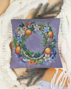 Hágalo usted mismo Kit de Almohada Bordada Punto de Cruz Exquisita Costura de Vacaciones Punta de Aguja - Imagen 1 de 15