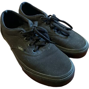 Vans Womens Size 6.5 Black Canvas Skater Shoe Style 721658 - Picture 1 of 5