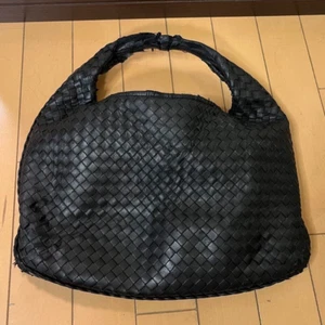 Sac bandoulière Bottega Veneta One Hobo Intrecciato cuir noir authentique Japon - Photo 1/11