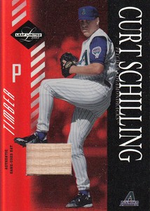 2003 Leaf Limited Timber Diamondbacks Baseball Card #72 C.Schilling Leg /25