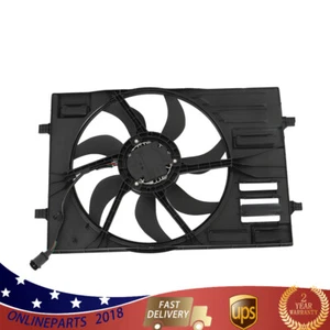 For VW Sedan Volkswagen Golf GTI Audi 2015-2021 Radiator Cooling Fan Assembly 2L - Picture 1 of 9