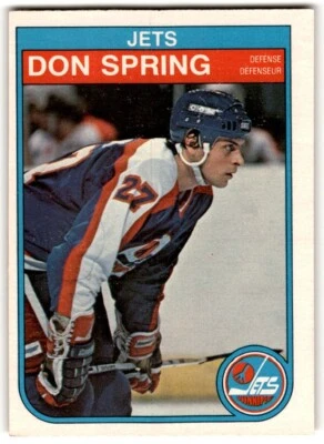 Don Spring 1982-83 O-Pee-Chee #392 Winnipeg Jets - Image 1 of 2