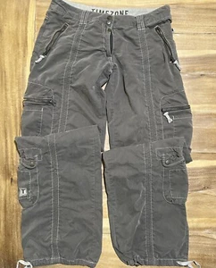 Timezone Baggy Hose Herren Y2K Größe 31 Raver Cargo Militär Grunge Skater - Bild 1 von 17