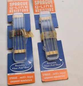 resistenze nos SPRAQUE Q-LINE PELLICOLA CARBONIO QR4-B1M8 QR4-B2M7 - Foto 1 di 3